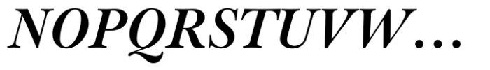 Baskerville Neo Subhead Bold Italic Font UPPERCASE