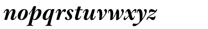 Baskerville Neo Subhead Bold Italic Font LOWERCASE