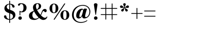 Baskerville Neo Subhead Bold Font OTHER CHARS