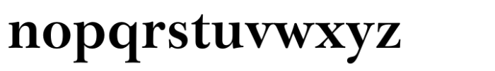Baskerville Neo Subhead Bold Font LOWERCASE