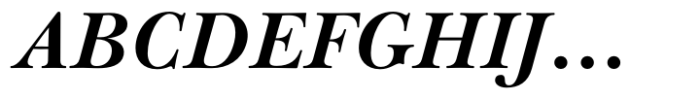 Baskerville Neo Subhead Extra Bold Italic Font UPPERCASE