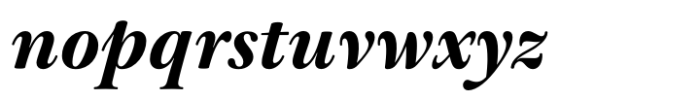 Baskerville Neo Subhead Extra Bold Italic Font LOWERCASE