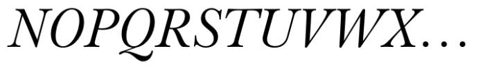 Baskerville Neo Subhead Italic Font UPPERCASE