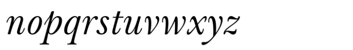 Baskerville Neo Subhead Italic Font LOWERCASE