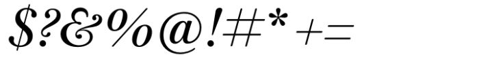 Baskerville Neo Subhead Medium Italic Font OTHER CHARS
