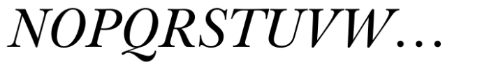 Baskerville Neo Subhead Medium Italic Font UPPERCASE