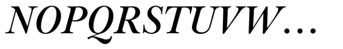 Baskerville Neo Subhead Semi Bold Italic Font UPPERCASE
