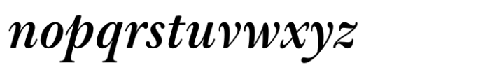 Baskerville Neo Subhead Semi Bold Italic Font LOWERCASE