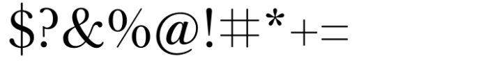 Baskerville Neo Subhead Font OTHER CHARS