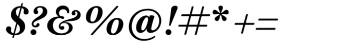 Baskerville Neo Text Bold Italic Font OTHER CHARS