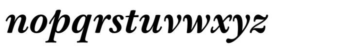 Baskerville Neo Text Bold Italic Font LOWERCASE