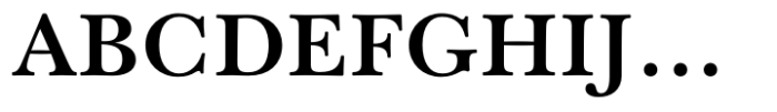 Baskerville Neo Text Bold Font UPPERCASE
