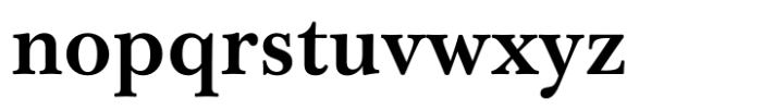 Baskerville Neo Text Bold Font LOWERCASE