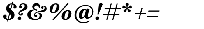Baskerville Neo Text Extra Bold Italic Font OTHER CHARS