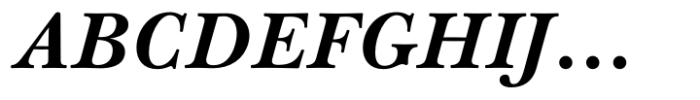 Baskerville Neo Text Extra Bold Italic Font UPPERCASE