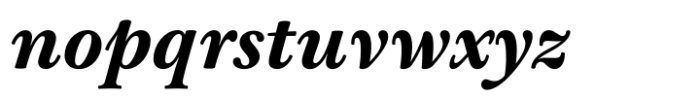 Baskerville Neo Text Extra Bold Italic Font LOWERCASE