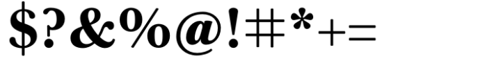 Baskerville Neo Text Extra Bold Font OTHER CHARS