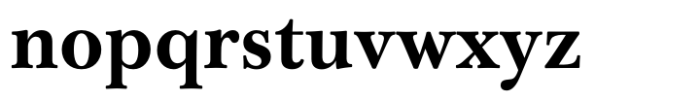 Baskerville Neo Text Extra Bold Font LOWERCASE