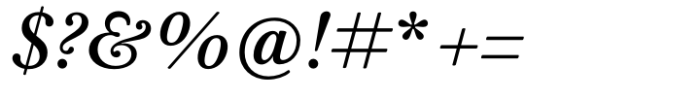 Baskerville Neo Text Medium Italic Font OTHER CHARS