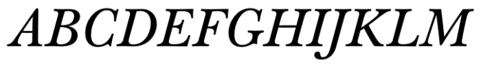 Baskerville Neo Text Medium Italic Font UPPERCASE