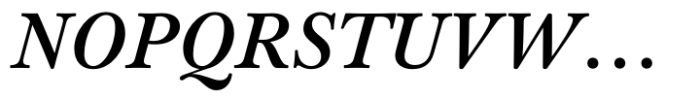 Baskerville Neo Text Semi Bold Italic Font UPPERCASE