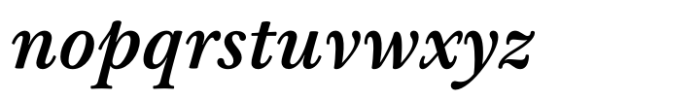 Baskerville Neo Text Semi Bold Italic Font LOWERCASE
