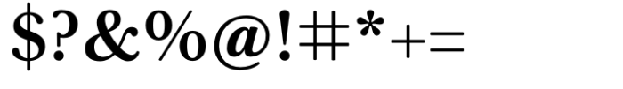 Baskerville Neo Text Semi Bold Font OTHER CHARS