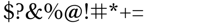 Baskerville Neo Text Font OTHER CHARS