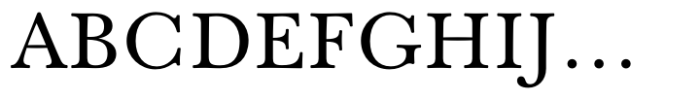Baskerville Neo Text Font UPPERCASE
