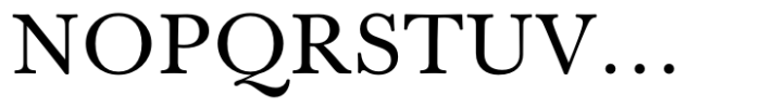 Baskerville Neo Text Font UPPERCASE