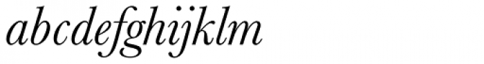 Baskerville No 2 Italic Font LOWERCASE