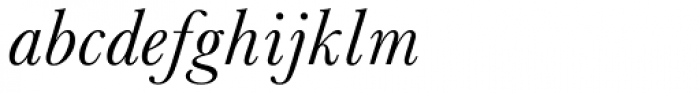 Baskerville No.2 Italic Font LOWERCASE