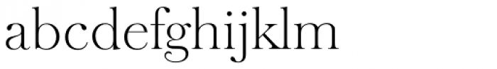 Baskerville Old Serial ExtraLight Font LOWERCASE