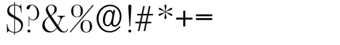 Baskerville Old Serial Xlight Font OTHER CHARS