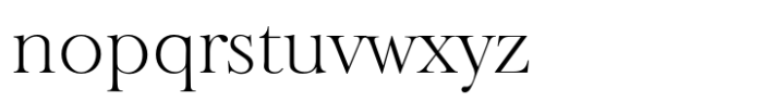 Baskerville Old Serial Xlight Font LOWERCASE