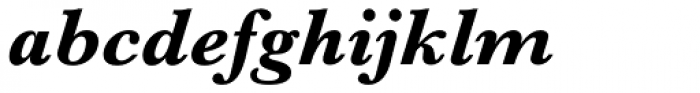 Baskerville Pro Bold Italic Font LOWERCASE