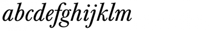 Baskerville Pro Italic Font LOWERCASE