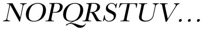 Baskerville Pro Regular Oblique Font UPPERCASE