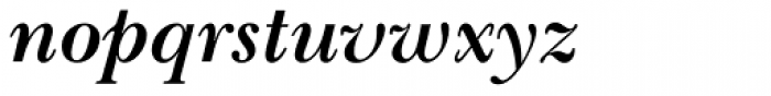 Baskerville SB Bold Italic Font LOWERCASE