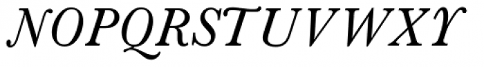 Baskerville SB Italic Font UPPERCASE