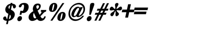 Baskerville Std Ultra Bold Extra Narrow Oblique Font OTHER CHARS