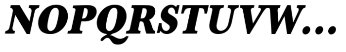 Baskerville Std Ultra Bold Extra Narrow Oblique Font UPPERCASE