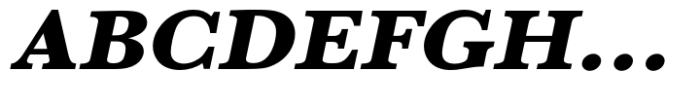 Baskerville Std Ultra Bold Extra Wide Oblique Font UPPERCASE