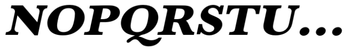 Baskerville Std Ultra Bold Extra Wide Oblique Font UPPERCASE