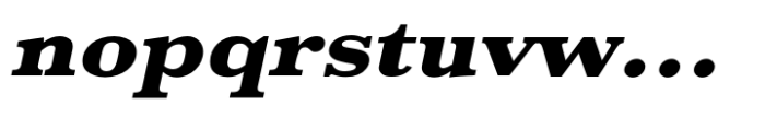 Baskerville Std Ultra Bold Extra Wide Oblique Font LOWERCASE