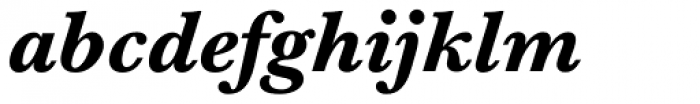 Baskerville eText Bold Italic Font LOWERCASE