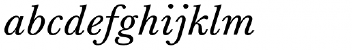 Baskerville eText Italic Font LOWERCASE