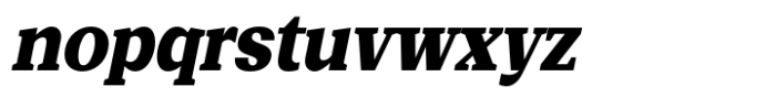 Basnet Black Condensed Oblique Font LOWERCASE
