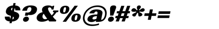 Basnet Black Expanded Oblique Font OTHER CHARS