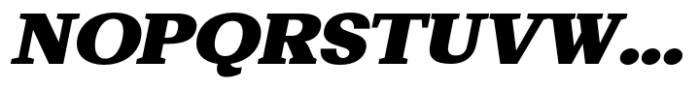 Basnet Black Expanded Oblique Font UPPERCASE